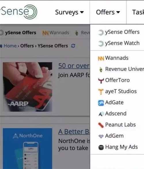 ySense国外问卷调查项目玩法，让你一个多赚几千美金的项目