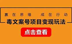 毒文案号项目变现玩法，新手小白也能轻松上手，单号轻松日入100+