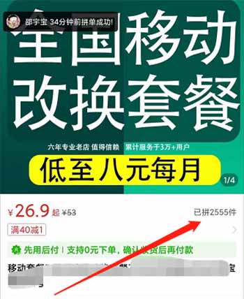 小众项目：移动联通改8元低价套餐，收入竟能高达5位数