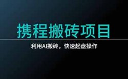 携程搬砖项目一个月搞1w+，附带AI文案工具