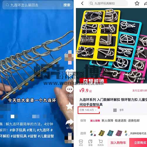 抖音视频带货益智玩具,小众蓝海月入10000+