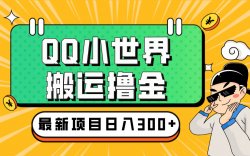 QQ小世界短视频项目，一万播放20-50元，无脑搬运，有手就行