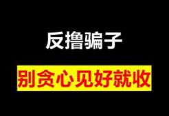 闷声赚米的野路子玩法，反撸骗子赚钱，一天几十零成本零门槛