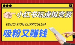 小红书虚拟资料，月入5w+，一本万利