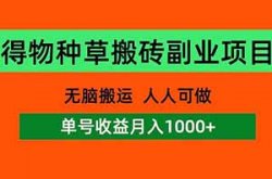 得物好物蓝海副业项目，得物种草每天两小时，小白也能轻松月入过万