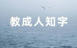 教成年人识字，小需求大市场！