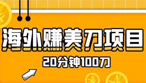 海外0撸项目赚美元，自动完成任务审核，20分钟100刀