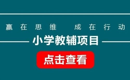 寒假即将到来，小学教辅项目，每日500+