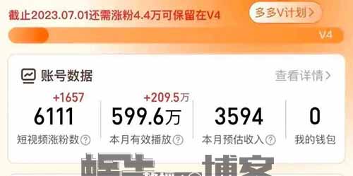 狗多多纯搬运项目，500播放量/1元，每个号一个月最高1000收益！