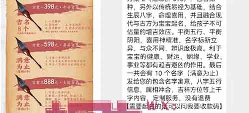 宝宝起名项目,一单进账200+,长期稳定项目!
