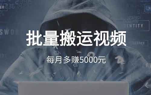 批量搬运开封王婆视频，每月多赚5000