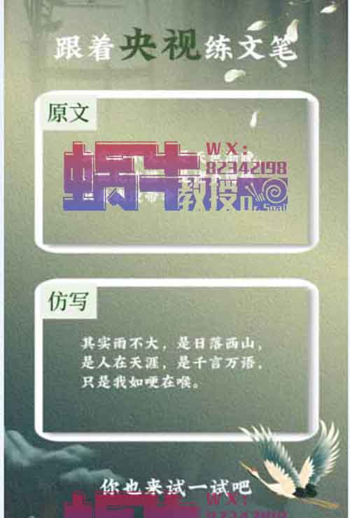 央视金句仿写,操作简单涨粉快,手机即可实操