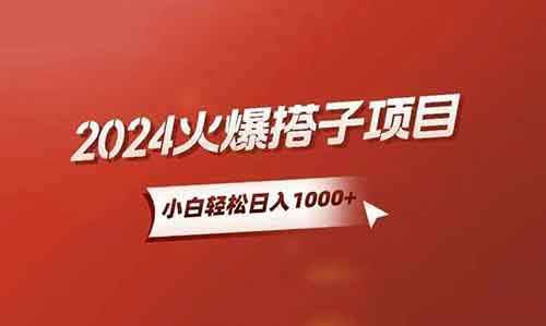 24年最火的搭子项目怎么做?现在布局还来的及吗?