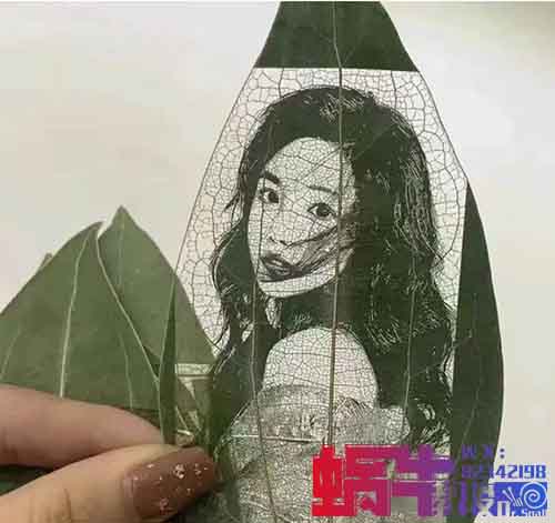 冷门且暴利的小项目叶雕相片，一单利润几十块！