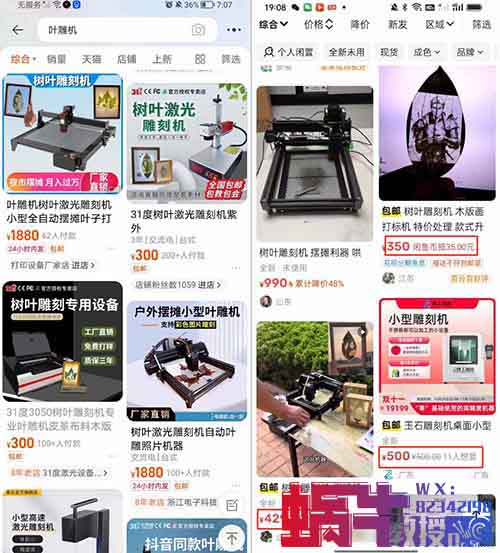 冷门且暴利的小项目叶雕相片，一单利润几十块！