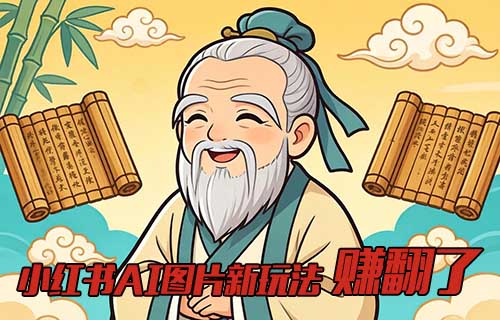 小红书AI老奶奶图片新玩法，再次被验证，这个玩法赚翻了，抓紧布局