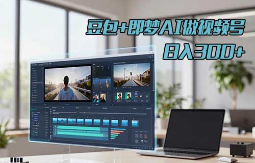 用豆包+即梦AI做视频号，制作简单，日入300+