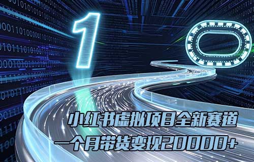 小红书虚拟项目全新赛道，抓紧上车，有人一个月带货变现20000+